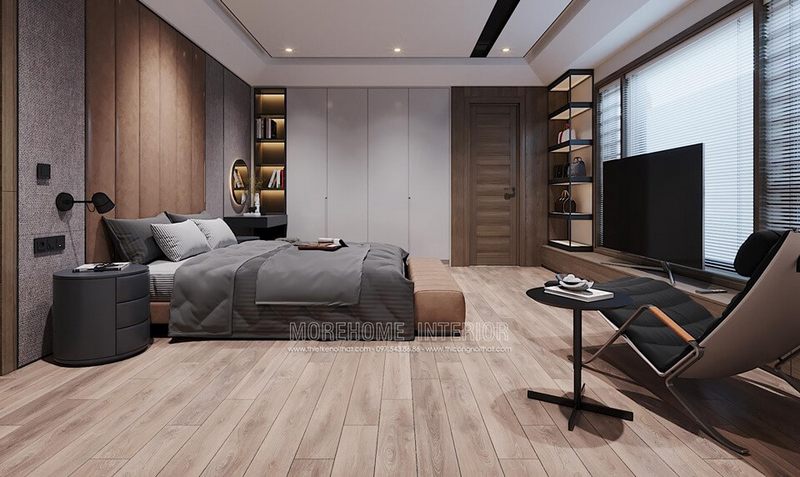 Chọn một tủ quần áo âm tường để giải quyết cả vấn đề tiết kiệm diện tích và cập nhật phong cách hiện đại cho phòng ngủ của bạn.